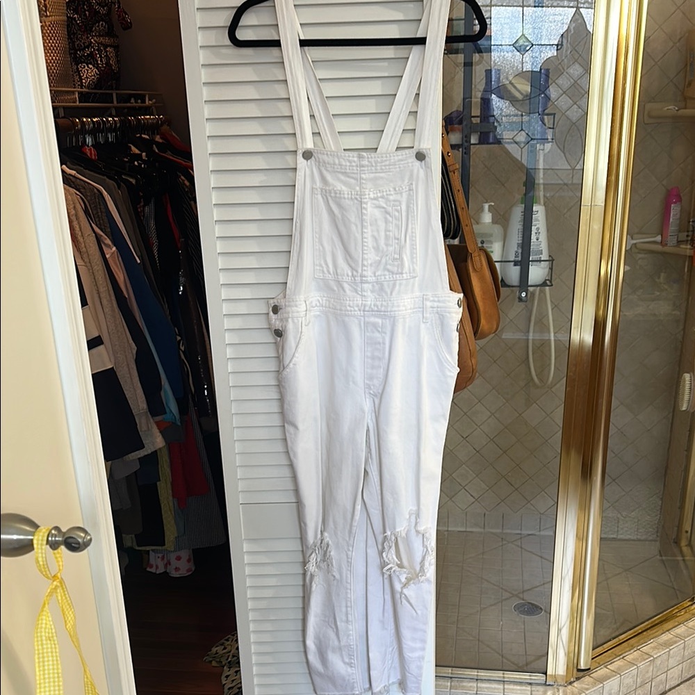 Blank NYC White Jumpsuit with Adjustable Straps